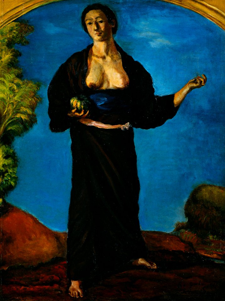 Kishida Ryusei - Woman with a Pumpkin - Google Art Project