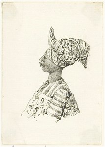 KITLV - 36B270 - Borret, Arnoldus - Kotomisi seen from the side - Pen and ink - Circa 1880