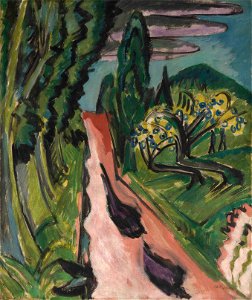 Taunus Road by Ernst Ludwig Kirchner, 1916