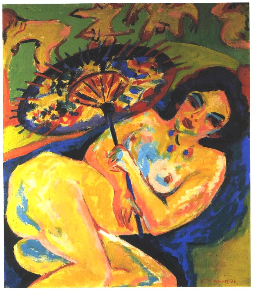 Kirchner - Mädchen unter Japanschirm