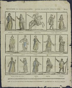 Kleederdragten van verschillende volkeren-Catchpenny print-Borms 0394