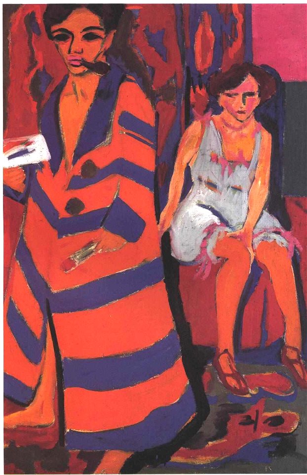 Kirchner - Selbstbildnis mit Modell