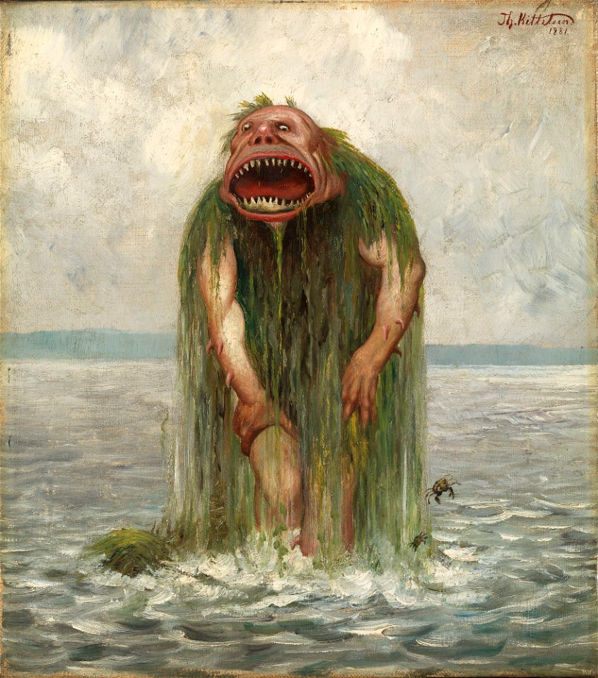 Theodor Kittelsen - The Sea Monster - NG.M.01984 - National Museum of Art, Architecture and Design