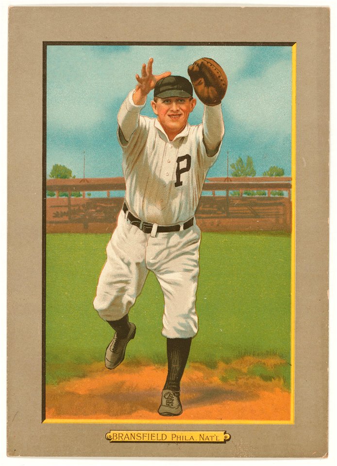 Kitty Bransfield, Philadelphia Phillies, baseball card portrait LCCN2007685638