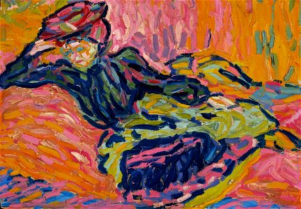 Kirchner - Mädchen auf dem Divan