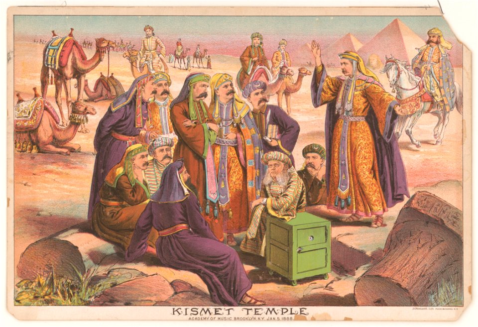 Kismet Temple, Academy of Music, Brooklyn, N.Y. Jan. 5, 1888 - J. Ottmann Lith. Puck Building, N.Y. LCCN2013645267