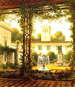 Klein-Glienicke Schloss Gartenhof 1837 Schirmer zugeschn