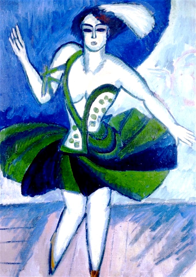 The Russian Dancer Mela by Ernst Ludwig Kirchner, 1911