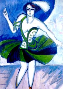 The Russian Dancer Mela by Ernst Ludwig Kirchner, 1911