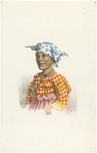 KITLV - 36A232 - Borret, Arnoldus - Kotomisi - Pencil Water colour - Circa 1880