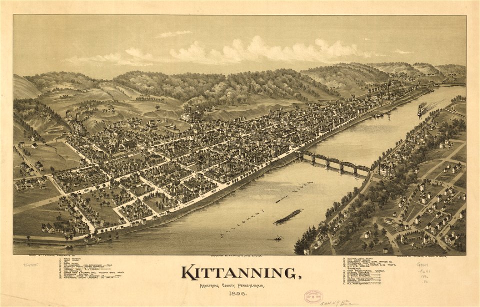 Kittanning, Armstrong County, Pennsylvania 1896. LOC 75694995