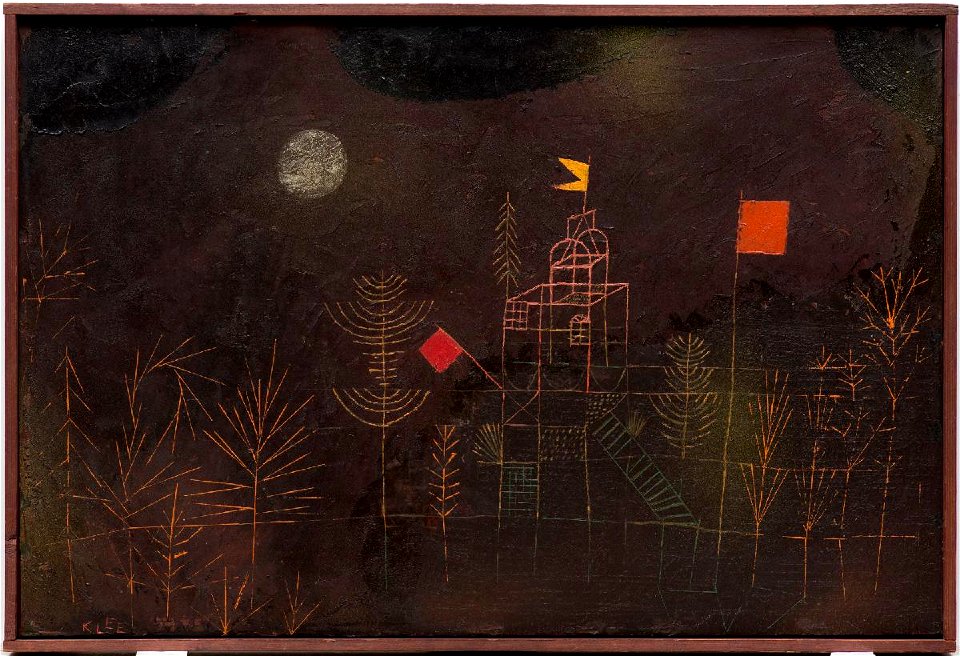 Klee BEFLAGGTER PAVILLON, 1927