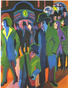 Kirchner - Straße mit Passanten