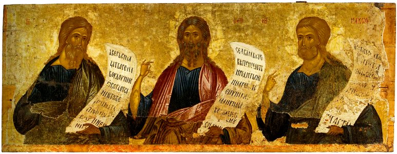 Kirillo-Belozersky iconostasis 05. Ezekiel, Isaiah, Jacob
