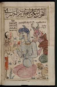 Kitab al-Bulhan --- human figure and devils