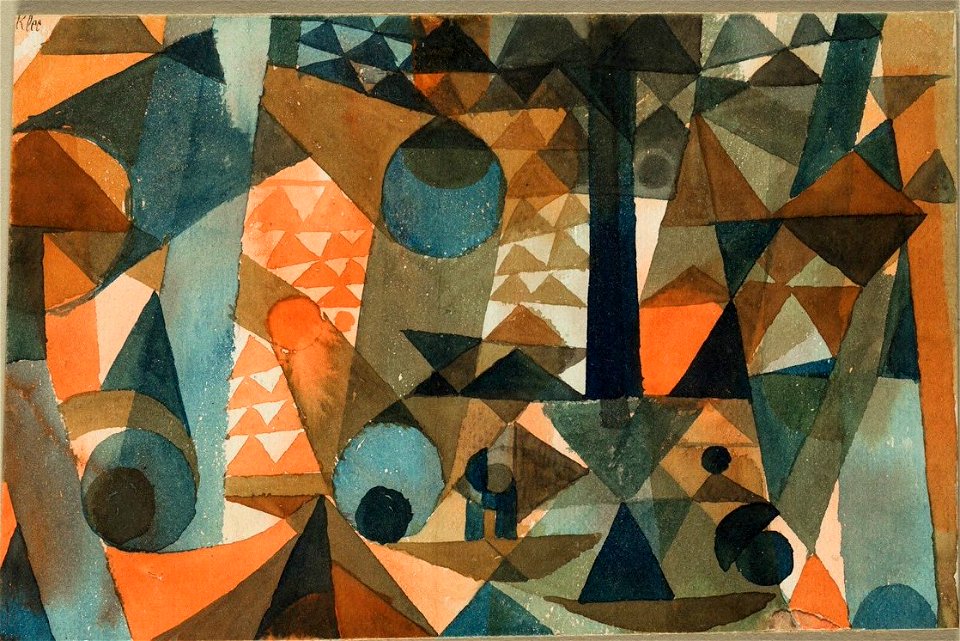 Klee Translucencies, Orange-Blue 1915