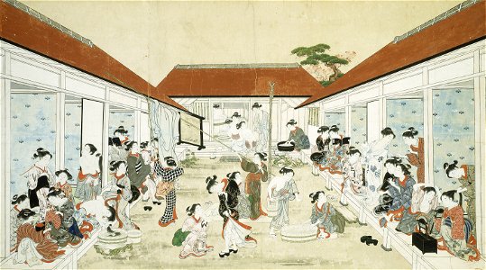 Kitao Shigemasa - Women's Bathhouse and Laundry - 1971.455 - Art Institute of Chicago