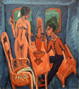 Ernst Ludwig Kirchner - Tower Room, Fehmarn (1913)