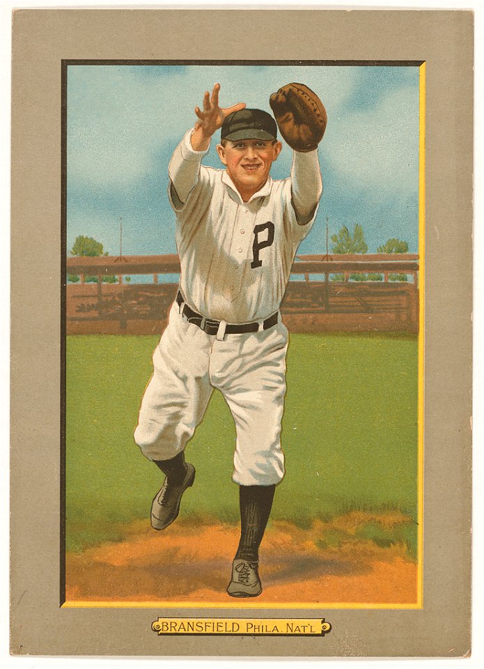 Kitty Bransfield, Philadelphia Phillies, baseball card portrait LCCN2007685638