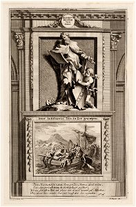 Klemens, bisschop van Rome, door Aufinianus last, in zee geworpen, objectnr A 47722