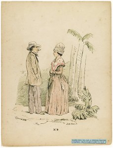 KITLV - 36C337 - Bray, Th. - Petit - City residents - Colour lithography - 1850