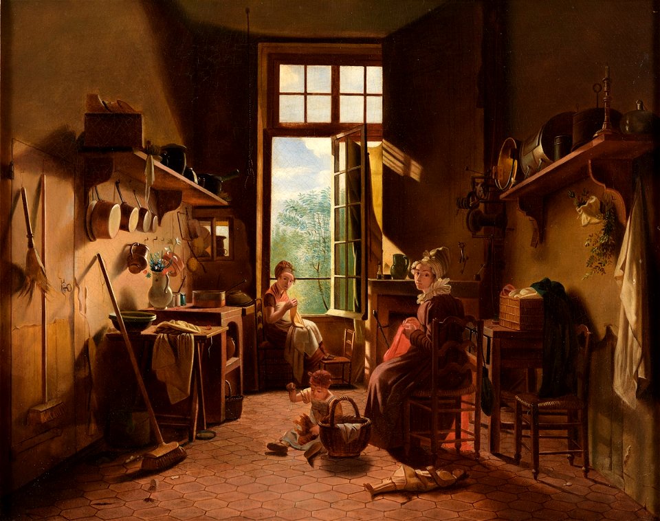 Kitchen interior French 19c