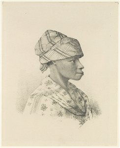 KITLV - 36C187 - Borret, Arnoldus - Probably a plantation Negress - Pencil - Circa 1880