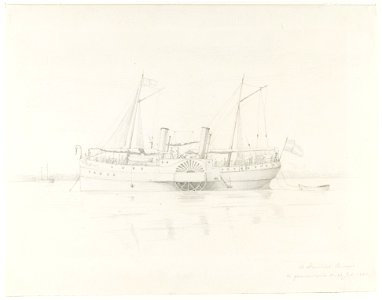 KITLV - 37A222 - Borret, Arnoldus - The steamer Curaçao quarantined - Pencil - 1881-07-05- 1881-07-26