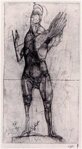 Paul Klee ~ Held mit Flügel ~ 1905