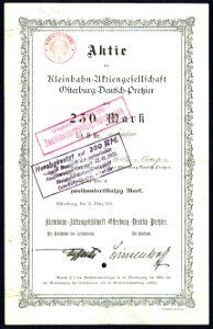 Kleinbahn-AG Osterburg-Deutsch-Pretzier 1913