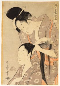 Kitagawa Utamaro The Hairdresser Thielska 605b