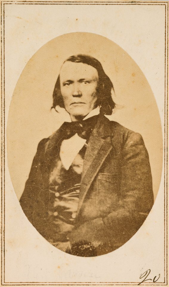 Kit Carson by Charles DeForest Fredricks, c. 1863, albumen silver print, from the National Portrait Gallery - NPG-NPG 2005 115Carson-000002
