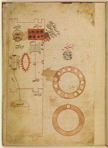 Kitāb Arshimīdas fī al-binkāmāt - Add MS 23391 - 2r Archimedes' clock