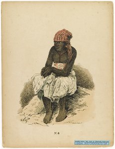 KITLV - 36C336 - Bray, Th. - Petit - Negress - Colour lithography - 1850