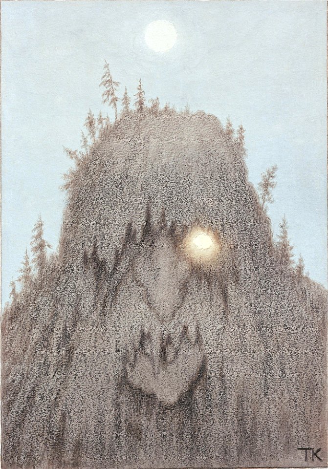 Theodor Kittelsen - Forest Troll - NG.K&H.B.03222 - National Museum of Art, Architecture and Design