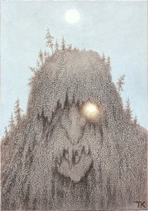Theodor Kittelsen - Forest Troll - NG.K&H.B.03222 - National Museum of Art, Architecture and Design. Free illustration for personal and commercial use.