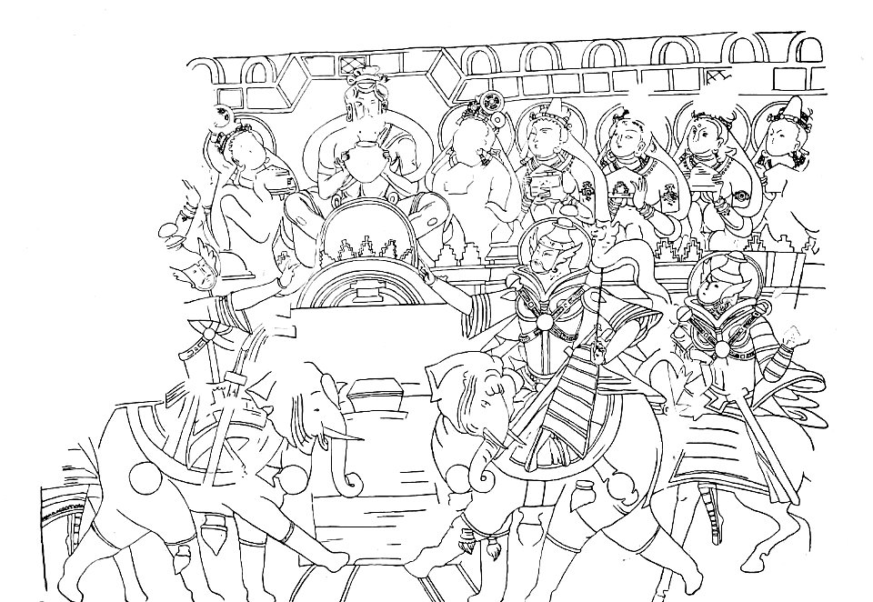 Kizil, Cave Group with the Chimney Cave A, Cave 4, War of the Relics