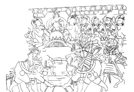 Kizil, Cave Group with the Chimney Cave A, Cave 4, War of the Relics