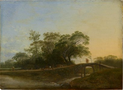 Johann Christian Klengel - Landschaft mit Steg