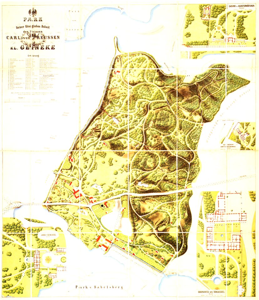 Klein-Glienicke Parkplan Kraatz 1862