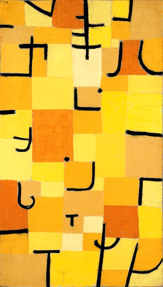 Paul Klee Zeichen in Gelb 1937