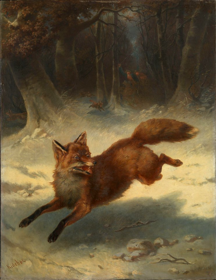 Carl Fredrik Kiørboe - Revejakt - NG.M.00231 - National Museum of Art, Architecture and Design