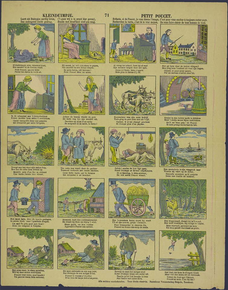 Kleinduimpje-Catchpenny print-PRENT 0127