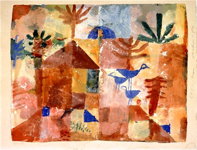 Klee Landscape with Bluebirds