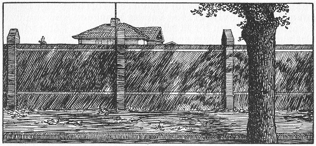 Kjøbenhavn - Muren om Idrætsparken