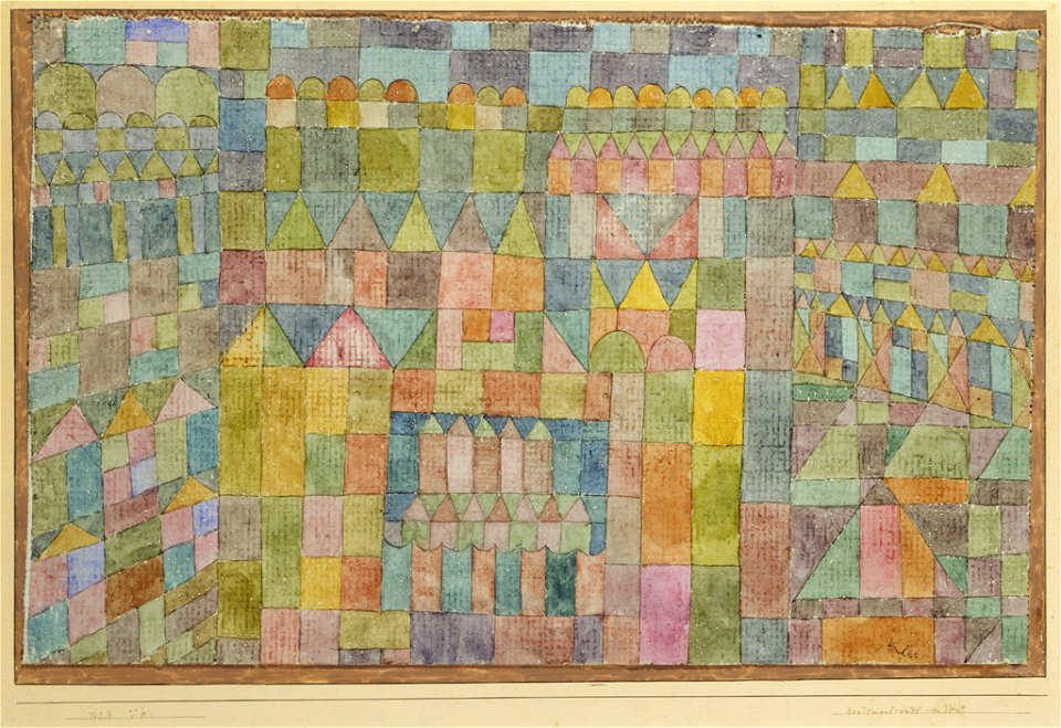 Klee TEMPELVIERTEL VON PERT, 1928