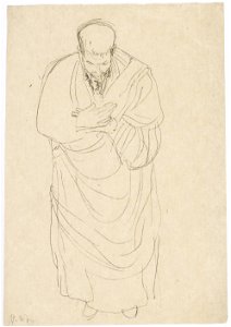 Klimt - Mann mit Toga sich verneigend