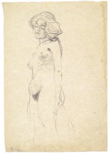 Klimt - Weiblicher Akt nach links
