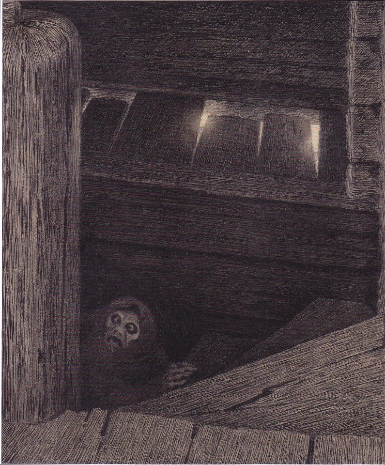 Kittelsen - Die Pest auf der Treppe - 1896