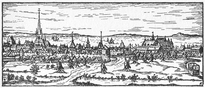 Kjøbenhavn - København set fra landsiden
